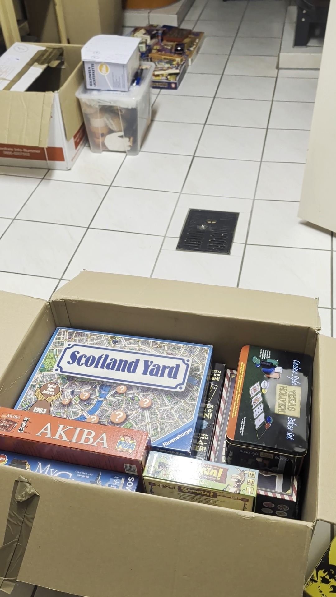 Gepackter Umzugskarton