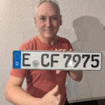 Nummernschild unseres Concord Carver