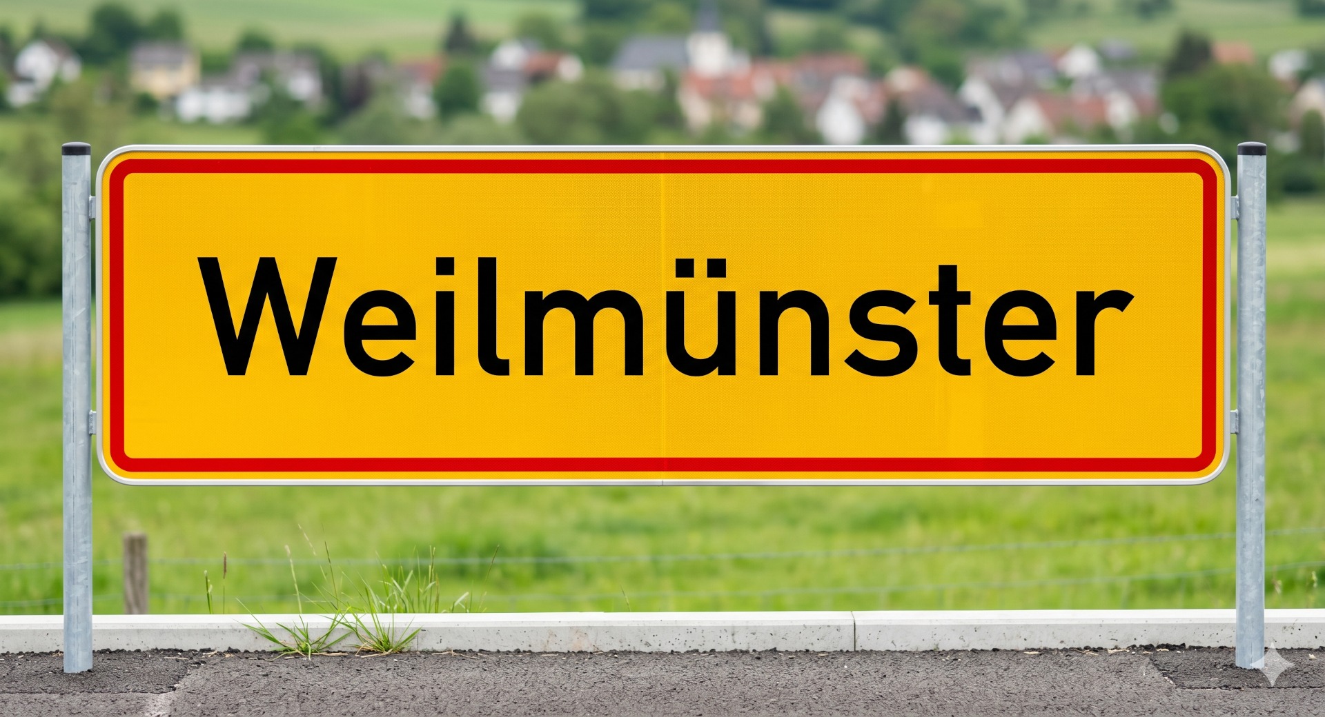 Ortsschild Weilmünster