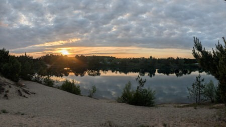 Abendstimmung an der Südsee in Angern