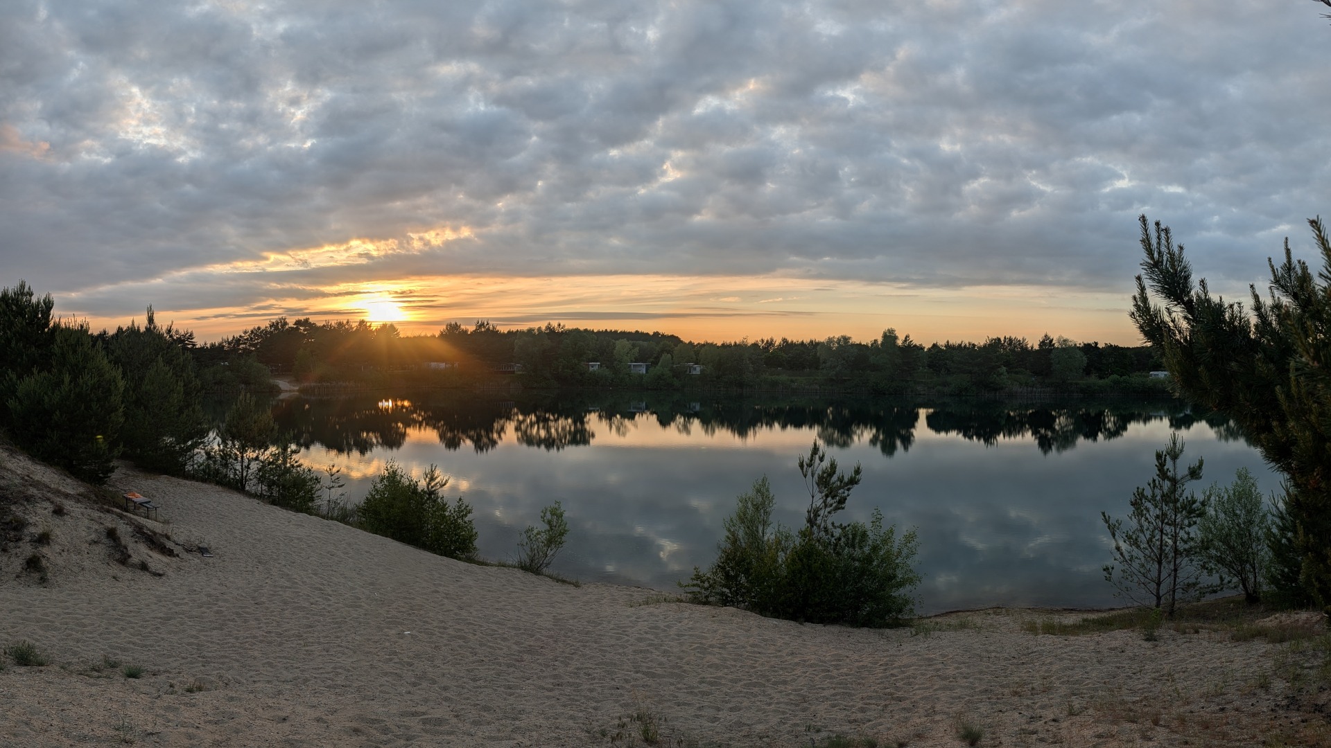 Abendstimmung an der Südsee in Angern