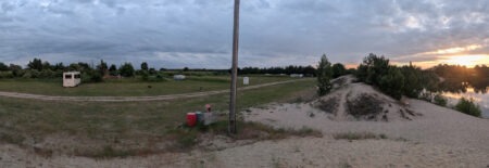 Überblick über den Campingplatz in Angern