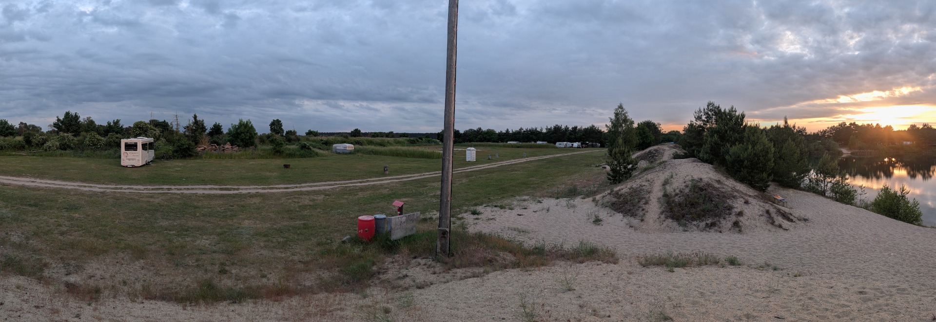 Überblick über den Campingplatz in Angern