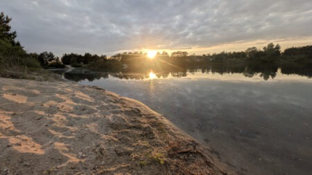 Abendstimmung an der Südsee in Angern