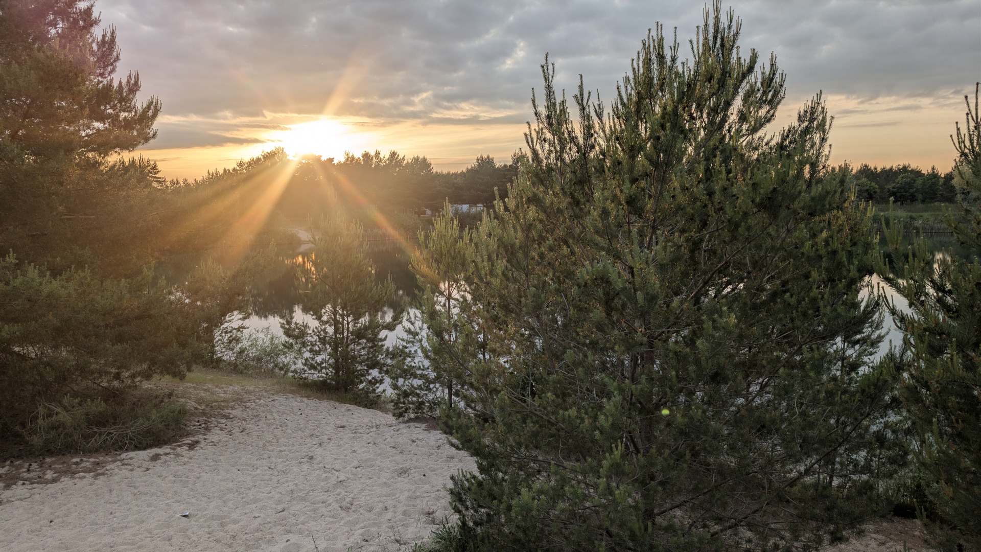 Abendstimmung an der Südsee in Angern