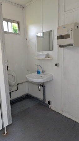 Sanitäranlagen auf dem Angerner Campingplatz