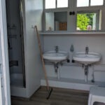 Sanitäranlagen auf dem Angerner Campingplatz