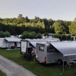 Vogelansicht über Ostsee-Camping Bansin