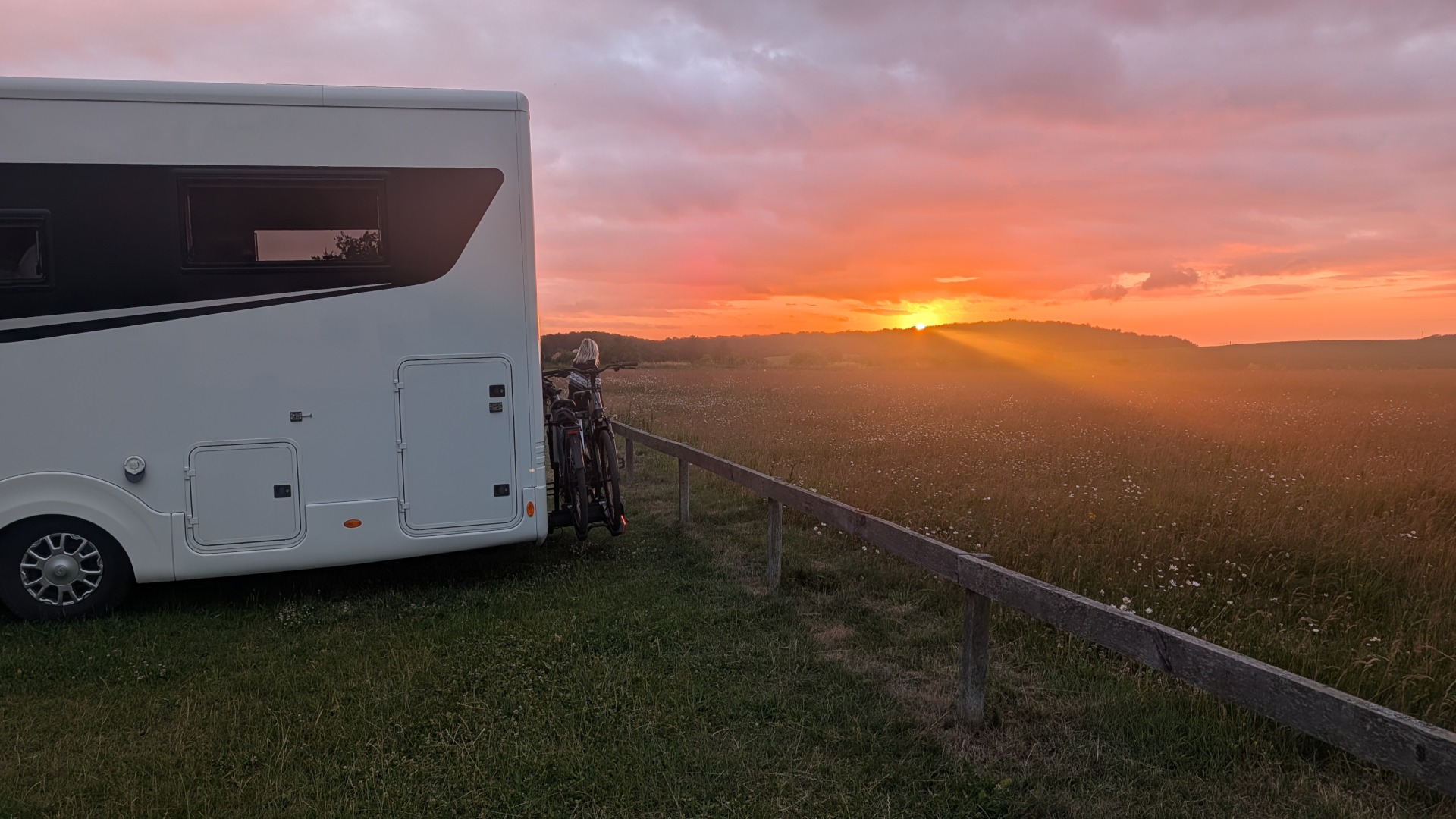 Sonnenuntergang am Jasmund-Nationalpark