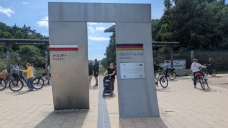 An der deutsch-polnischen Grenze auf Usedom