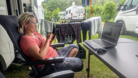 Alltag im (oder vor dem) Wohnmobil