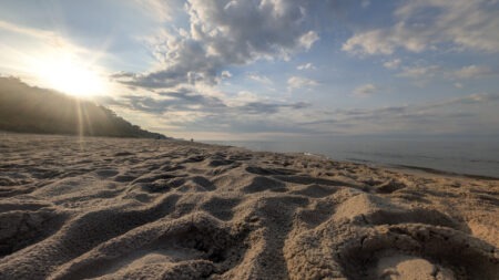 Sonnenuntergang am Strand vom Bansin