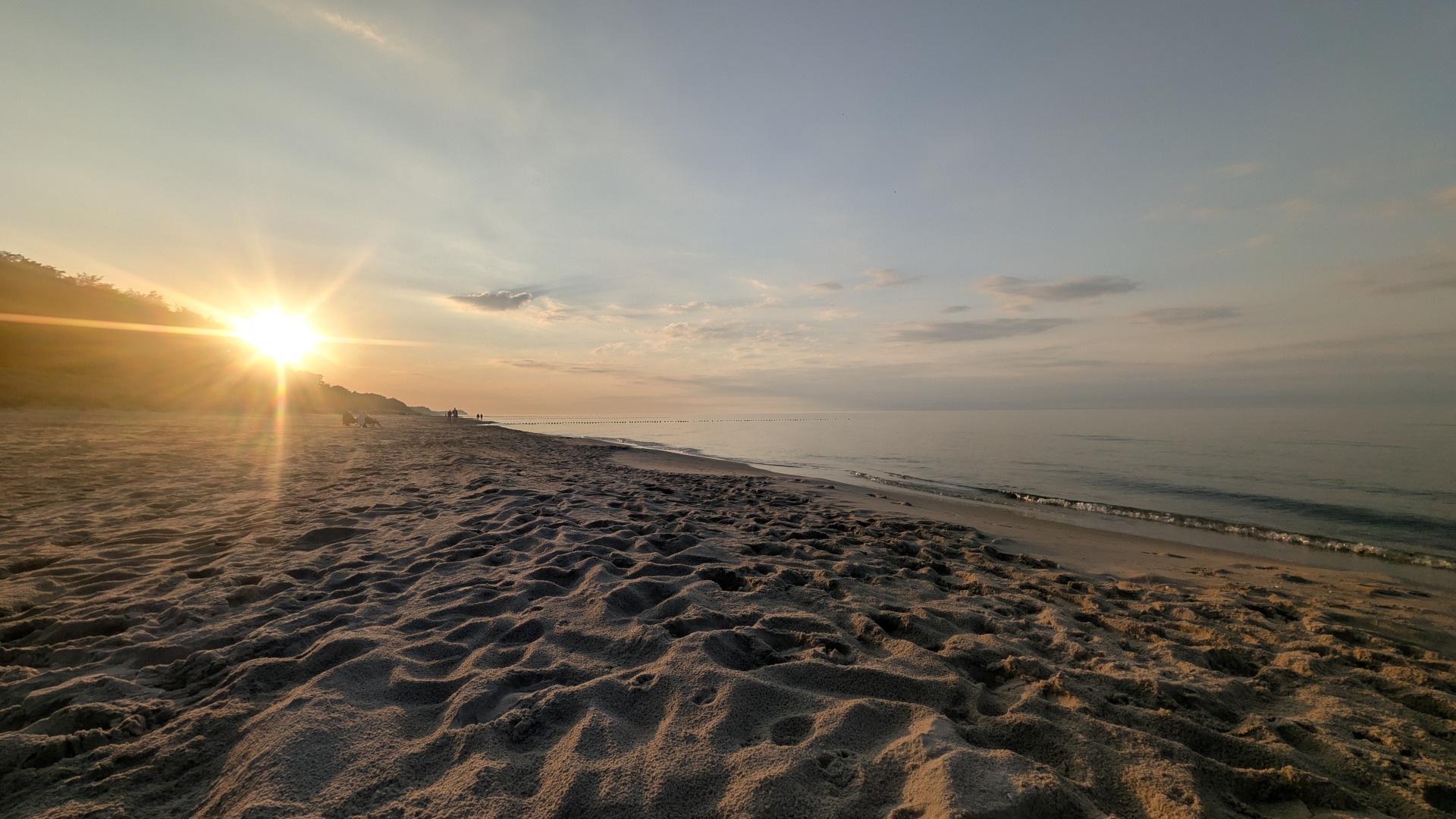 Sonnenuntergang am Strand vom Bansin