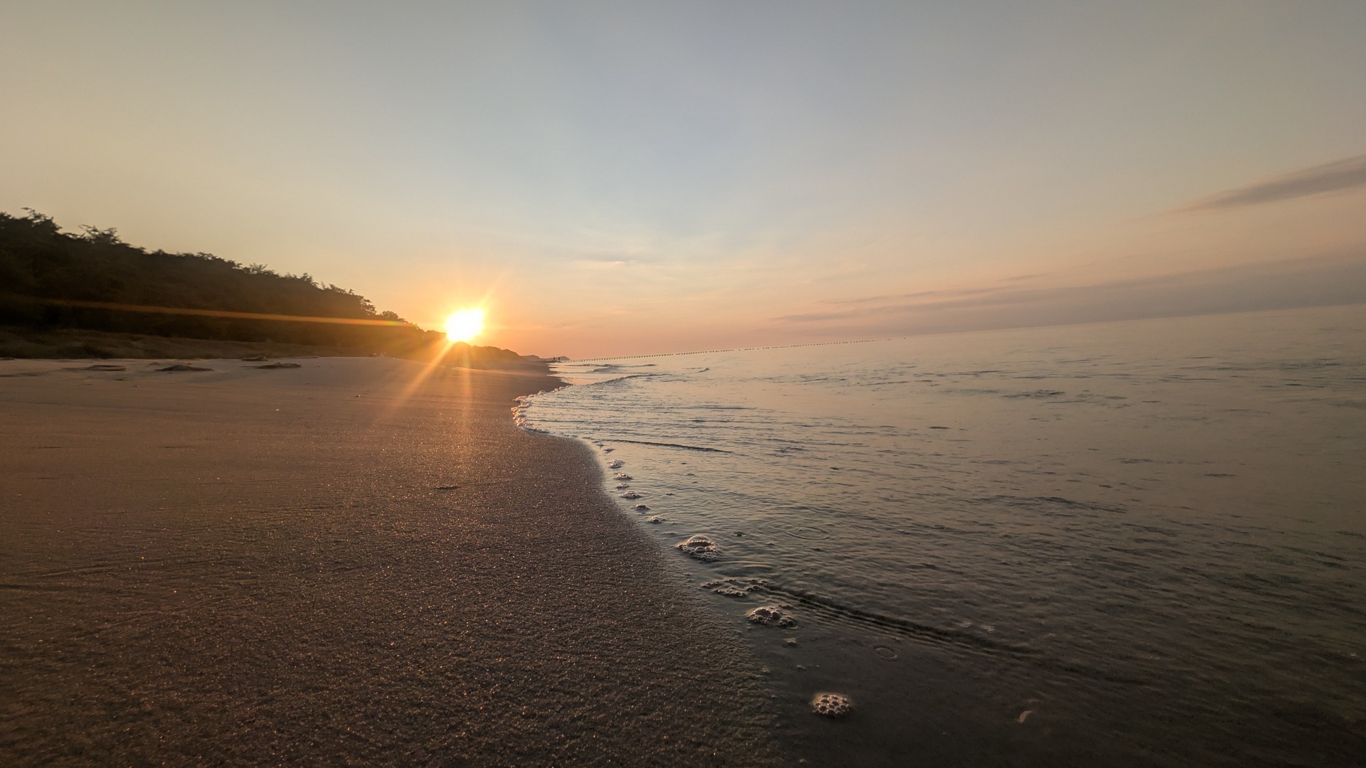Sonnenuntergang am Strand vom Bansin