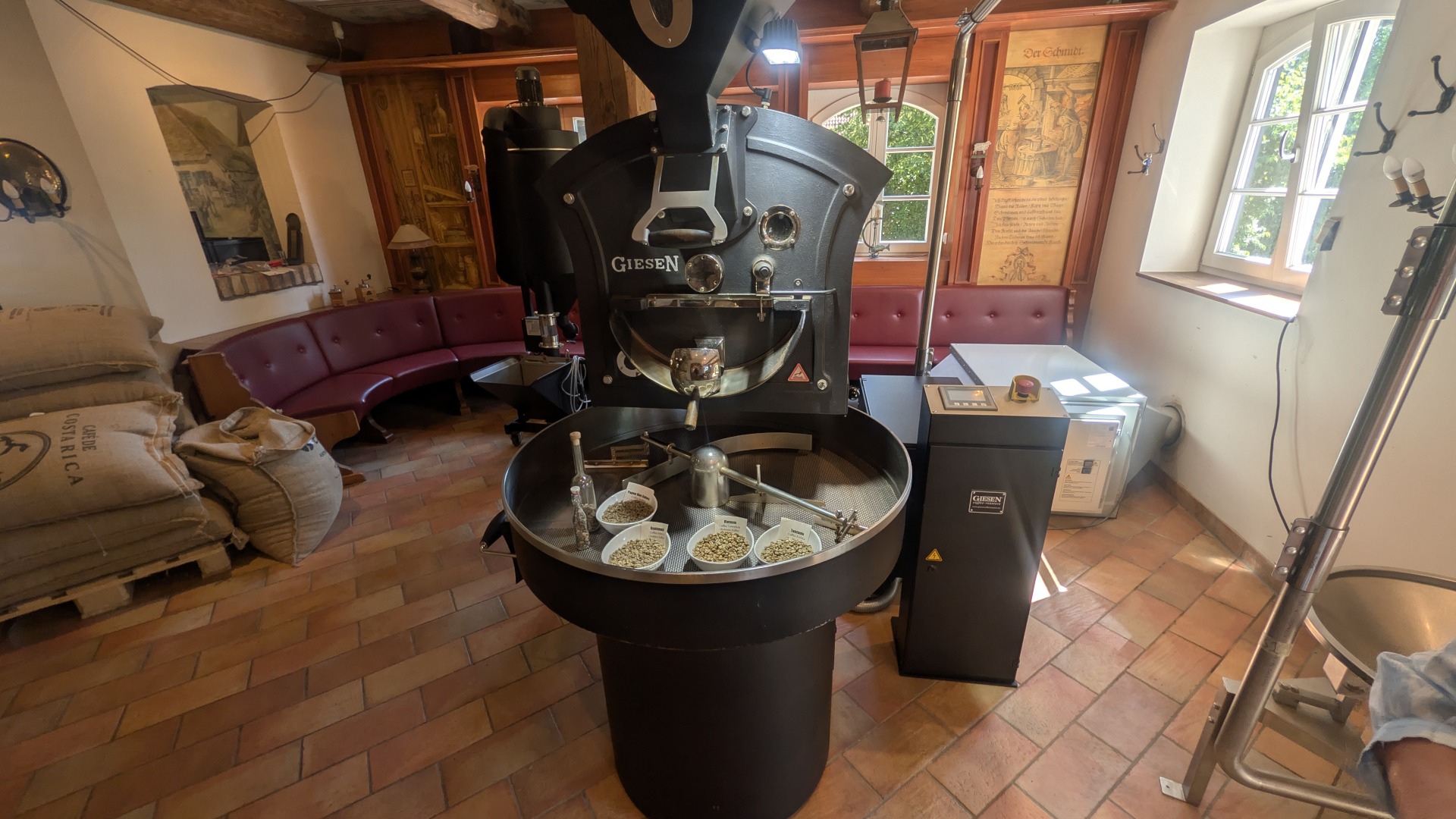 Kaffee-Rösterei bei Schloss Mellenthin
