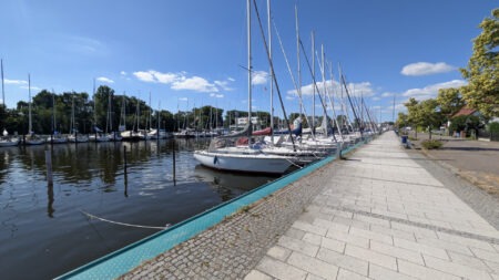 Hafen im Greifswalder Stadtteil Wieck