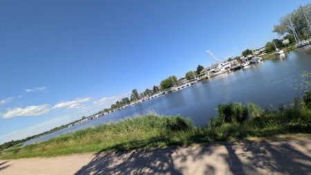 Auf dem Weg von Wieck in die Greifswalder Altstadt