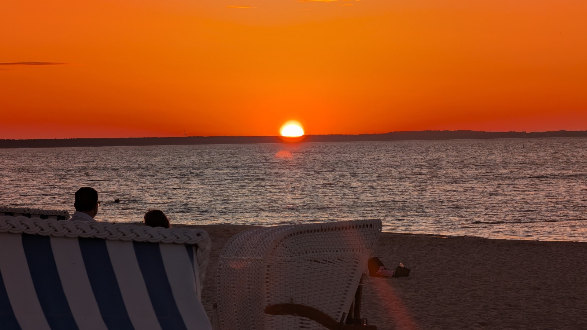 Sonnenuntergang am Strand von Glowe