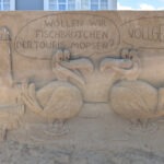 Sandskulptur im Ostseebad Binz