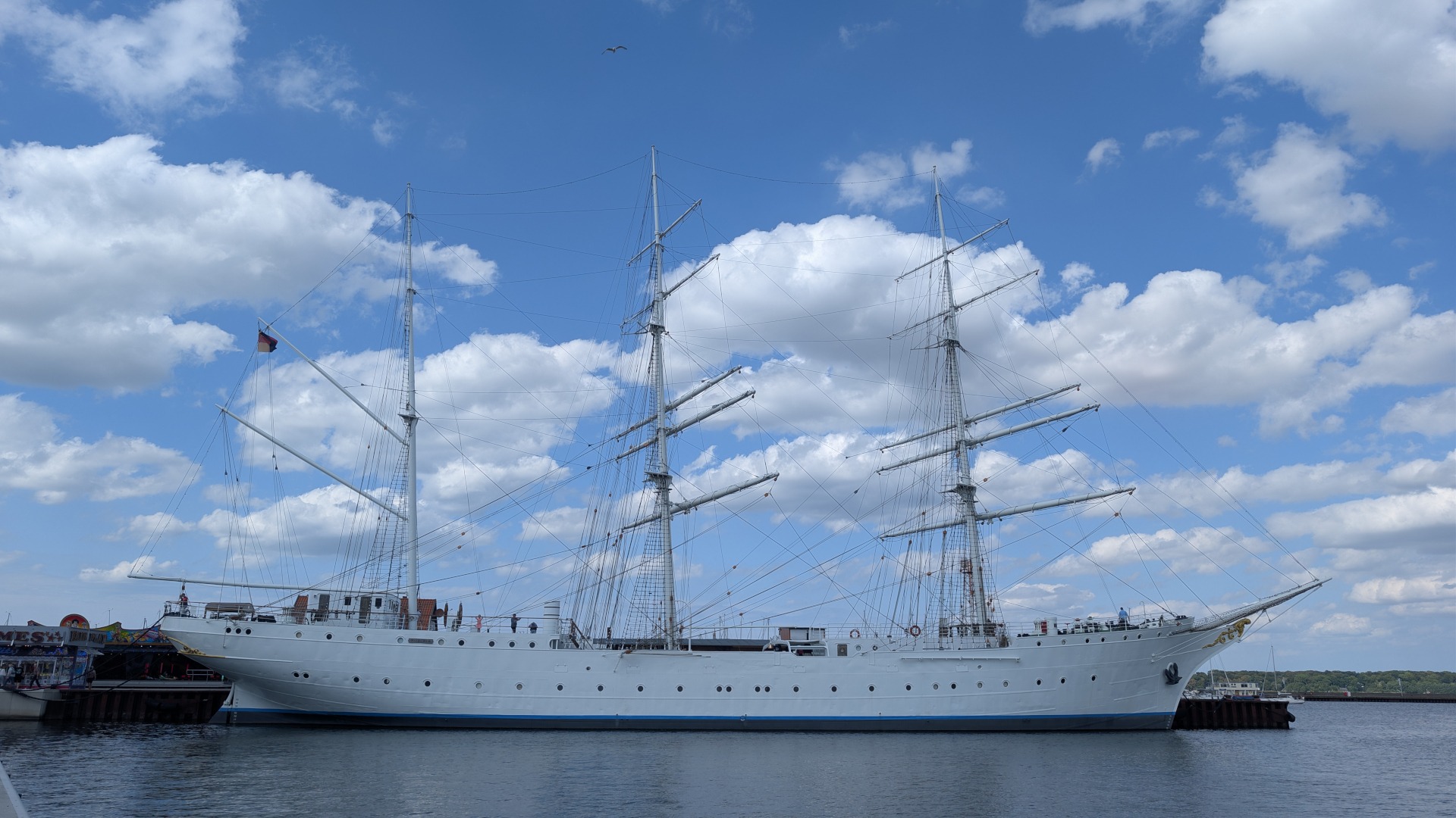 Das Museumsschiff Gorch Fock I - nicht zu verwechseln mit dem Segelschulschiff der Bundeswehr