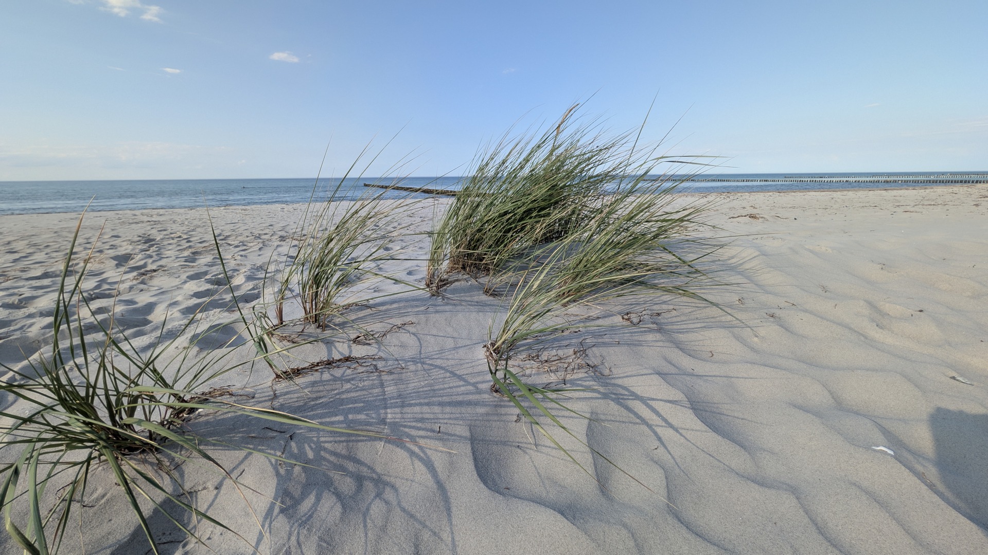 Strand am östlichen Ende von Zingst