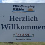 Begrüßung FKK-Camping Ostsee