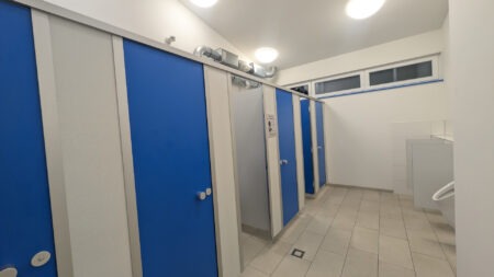 Die Sanitäranlagen sind top gepflegt